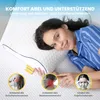 Sleep Comfy Memory Foam Nackenkissen 60x40x14/12 cm – Produktbild-Vorschau 2