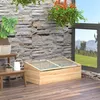 Serre en bois Outsunny Serre de jardin & système de bacs à Voir les images du produit 10