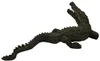 Casa Padrino Luxus Bronzefigur Krokodil Bronzefarben 180 x Produktbild-Vorschau 2