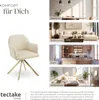 tectake® Samt-Drehstuhl Lona gepolstert 56 x 59 x 81 cm Produktbild-Vorschau 6