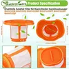 Collage of images showing vacuum cleaner filters and their dimensions. Produktbild-Vorschau