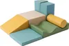 A set of colorful foam building blocks arranged in a playful configuration. Produktbild-Vorschau