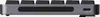 Side view of a gray mechanical keyboard with black keycaps and a USB-C port. Produktbild-Vorschau