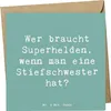 Mr. & Mrs. Panda Klappkarte Spruch Stiefschwester Heldin - Produktbild-Vorschau 1
