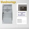 XINZI Medizinschrank Apothekerschrank mit Glas Tür und 4 Produktbild-Vorschau 5