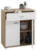 Kommode Sideboard Schrank TOMMY in Sonoma Eiche / weiß, Produktbild-Vorschau 2