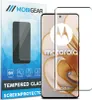 A product shot of a screen protector for a Motorola Edge 50 phone, displayed next to its packaging. Produktbild-Vorschau
