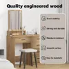 vidaXL Artisan toaletka dębowa 50 x 41 x 140 cm materiał Podgląd zdjęcia produktu 5