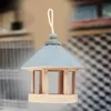 Outdoor Holz Vogelhaus geformt Feeder Lebensmittelbehälter Produktbild-Vorschau 6