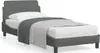 Bettgestell "Dover" Dunkelgrau 90x200 cm Stoff Produktbild-Vorschau 2