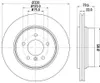 2 Bremsscheiben außenbelüftet Ø 75 mm 22 mm HELLA für BMW Produktbild-Vorschau 5
