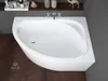 Wanna Akrylowa Zestaw 4w1 Asymetryczna 130x85 Prawa Biała + Podgląd zdjęcia produktu 1
