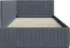 vidaXL Eckbettgestell mit Kopfteil Dunkelgrau 100 cm x 200 Produktbild-Vorschau 6