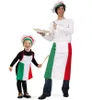 Kostüm "Pizzabäcker" (Schürze + Mütze) für Erwachsene und Produktbild-Vorschau 1
