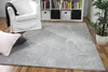 Hochflor Velours Teppich Mona Silbergrau, Größe:300x300 cm Produktbild-Vorschau 1