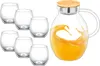 Wilmax Karaffe mit 6 Gläsern Thermoglas Set Produktbild-Vorschau 1
