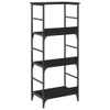 vidaXL Półka na książki czarna 50x33x117,5 cm Materiał Podgląd zdjęcia produktu 6
