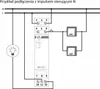 A wiring diagram showing how to connect a bistable relay. Podgląd zdjęcia produktu