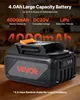 Combinaison batterie et chargeur portable VEVOR 20 V, pack Voir les images du produit 2