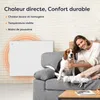 CIARRA Radiateur Électrique Fixé Inertie Sèche Céramique Voir les images du produit 9