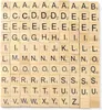 100 Holz-Buchstaben 20x18x5mm Holz Alphabet Buchstaben Produktbild-Vorschau 1