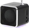 A black cube-shaped portable radio with a silver antenna and trim, shown from a three-quarter angle. Náhľad obrázku produktu