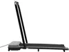 Side view of a gray and black foldable electric treadmill against a white background. Náhled obrázku produktu