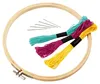 Runder Holz Stickrahmen 20 cm mit Metallverschluss Produktbild-Vorschau 4