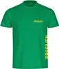 multifanshop Kinder T-Shirt - Brasilien - Brust & Seite, Produktbild-Vorschau 1