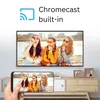 A TV screen and a smartphone display the same image of three young women, demonstrating a streaming feature. Produktbild-Vorschau