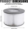 6 Stück Ersatzfilter für MSPA, Kompatibel mit Mspa Filter Produktbild-Vorschau 6