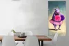 MuchoWow® Poster Nilpferd - Blumen - Ballerina - Pompons - Produktbild-Vorschau 2
