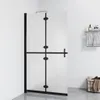 vidaXL Skládací sprchová stěna Matné sklo ESG 110x190 cm Náhled obrázku produktu 2