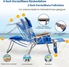 GOPLUS 3-in-1 Strandliegestuhl, Outdoor-Liege mit Produktbild-Vorschau 2