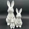 Keramik Hase sitzend Weiß 30cm – Osterdeko Figur in 3 Produktbild-Vorschau 1