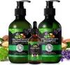 Haarpflege Set 3-in-1 Rizinus Lavendel Argan Öl mit Biotin: Produktbild-Vorschau 1