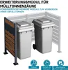 Nástavec na oplocení odpadkových košů Wiltec z oceli ve Náhled obrázku produktu 6