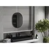 Mexen Loft lustro łazienkowe owalne 70 x 50 cm, rama czarna Podgląd zdjęcia produktu 2
