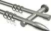 Interdeco Gardinenstange / Vorhangstange Edelstahl-Optik, Produktbild-Vorschau 1