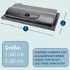 Aquarium Abdeckung LED 60x30 cm Aquarium Deckel Schwarz Mit Produktbild-Vorschau 2