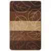 Badteppich Set 3-TLG. Braun/Beige Leaves - rutschfest & Produktbild-Vorschau 8