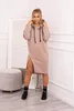 Kesi Sweatshirt-Kleider für Frauen Matilott dunkelbeige Produktbild-Vorschau 5
