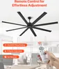 A modern office space with a large ceiling fan. Anteprima dell’immagine prodotto