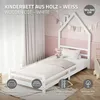 ML-Design Kinderbett Haus 90x200 cm Weiß mit Matratze Produktbild-Vorschau 2
