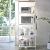 Yamazaki Küchenregal stehend weiß Metall Standregal 5 Produktbild-Vorschau 1