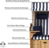Strandkorb Ostsee 2,5-Sitzer 150cm breit in Beige Weiß Blau Produktbild-Vorschau 6
