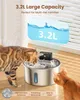 Katzenbrunnen, 3.2L Edelstahl Trinkbrunnen für Katze Produktbild-Vorschau 3