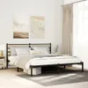 vidaXL Metallbett ohne Matratze Sonoma-Eiche 193x203 cm Produktbild-Vorschau 2