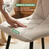 6x Welurowe krzesło tapicerowane pikowane Beżowe MILO Podgląd zdjęcia produktu 8