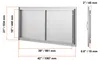VEVOR BBQ-Zugangstür, 990x660 mm Doppelte Außentür für die Produktbild-Vorschau 7